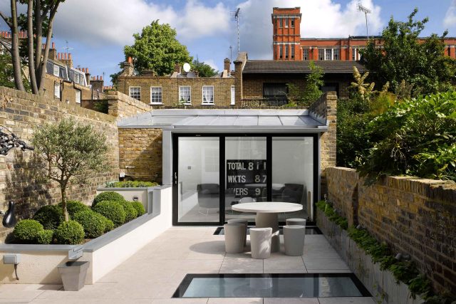High-quality terrace roof replacement in Putney, London, transforming a flat roof into a beautiful outdoor living space.