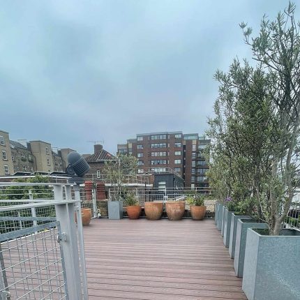 Flat Roof Conversion Builders Contractors Notting Hill Composite Decking Metal Railings 360 Views
