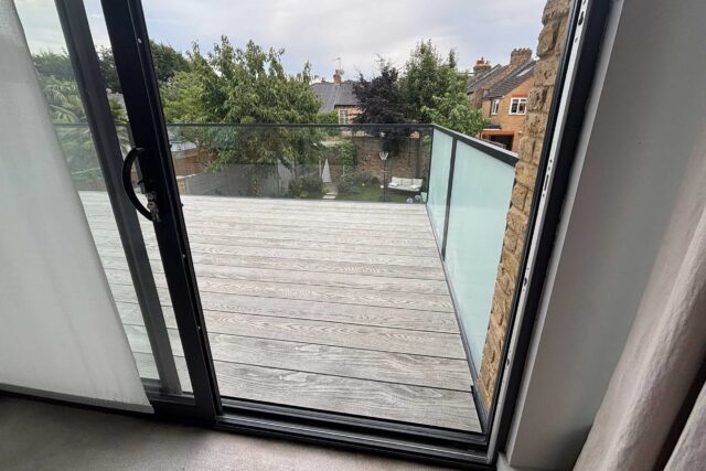 Flat roof conversion terrace roof builders Queens Park London roofing decking installers