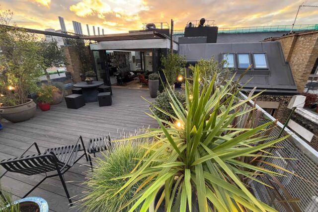 Flat roof conversion expert specialists terrace roof garden builder Shoreditch London